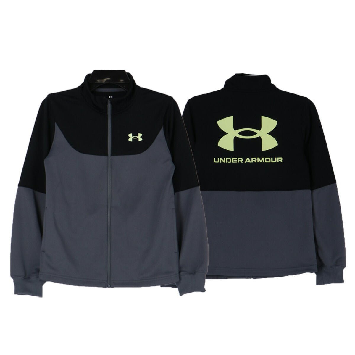アンダーアーマー ジャージ上下 ジャージ 上下 セットアップ ジュニア ブランド UNDER ARMOUR バックプリント付き トラックスーツ 通学 黒 速乾 吸水 吸汗 ドライ 6012490 上下セット 男 女の子 キッズ スポーツウェア トレーニングウェア スポーツ おしゃれ - 【公式】限定ジャージのタケスポ（Limited jersey takespo）