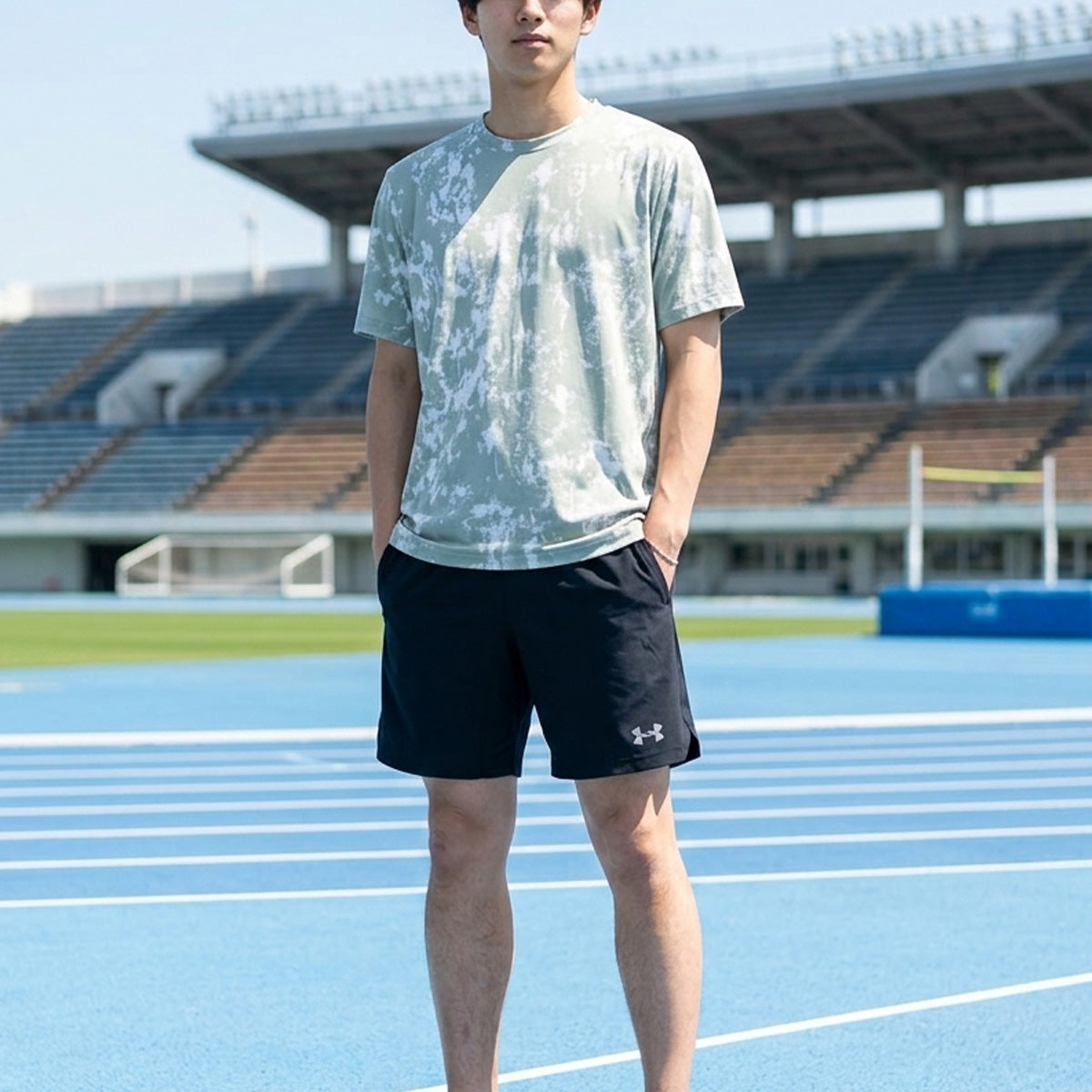 アンダーアーマー Tシャツ ハーフパンツ 上下 メンズ 6012575