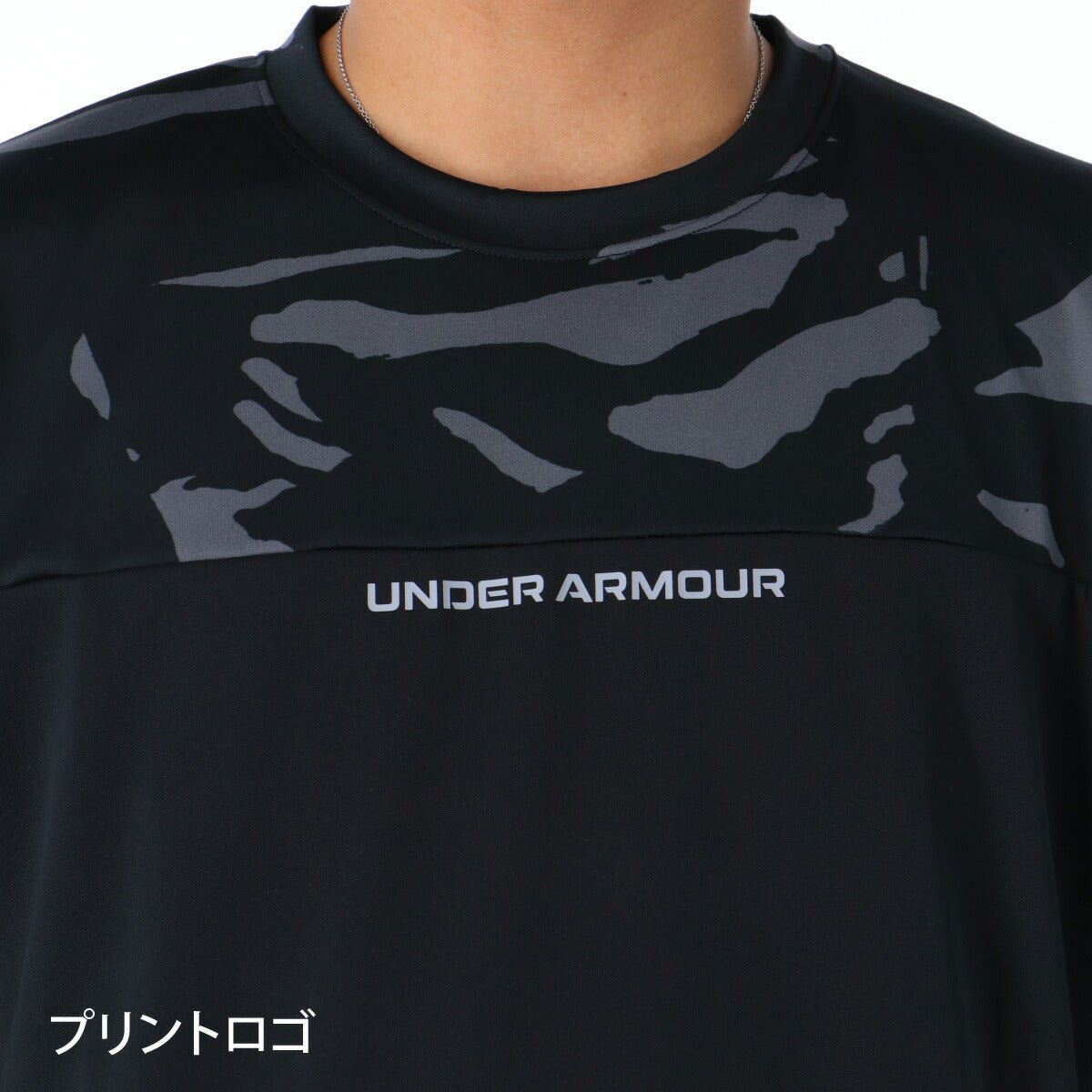 アンダーアーマー Tシャツ ハーフパンツ 上下 セットアップ メンズ ブランド UNDER ARMOUR 速乾 吸水 吸汗 ドライ カモ柄 カモフラージュ 黒 白 6012714 上下セット 大きいサイズ 有 プラクティスシャツ プラシャツ スポーツウェア トレーニングウェア スポーツ おしゃれ - 【公式】限定ジャージのタケスポ（Limited jersey takespo）