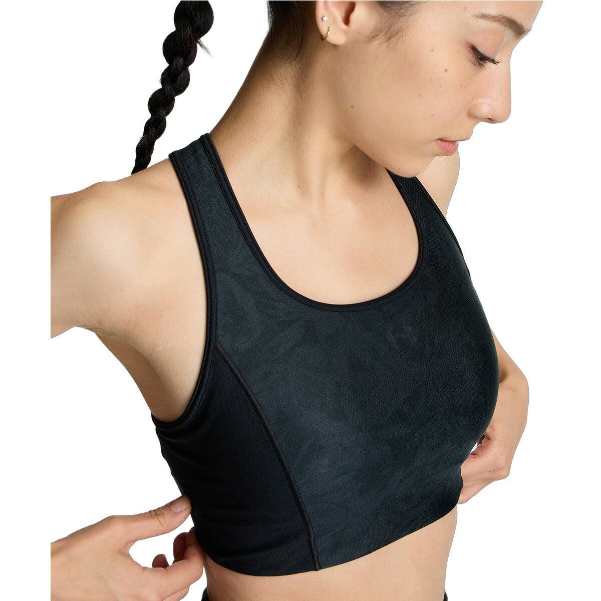 アンダーアーマー スポーツブラ レディース ブランド UNDER ARMOUR 吸汗 速乾 ドライ ストレッチ UVカット パッド一体型 ミディアムサポート 黒 6016795 ブラック ブルー レッド かわいい 大きいサイズ 有 トップス