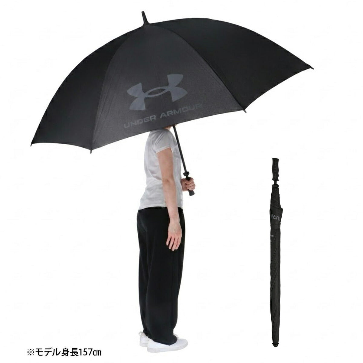 スポーツ 日傘 大きい 大きめ サッカー ブランド アンダーアーマー 防風 黒 超大型 108cm 防水 UVカット ゴルフ 晴雨兼用 遮熱 遮光 日差し対策 スポーツ観戦 野球 傘 ユニセックス