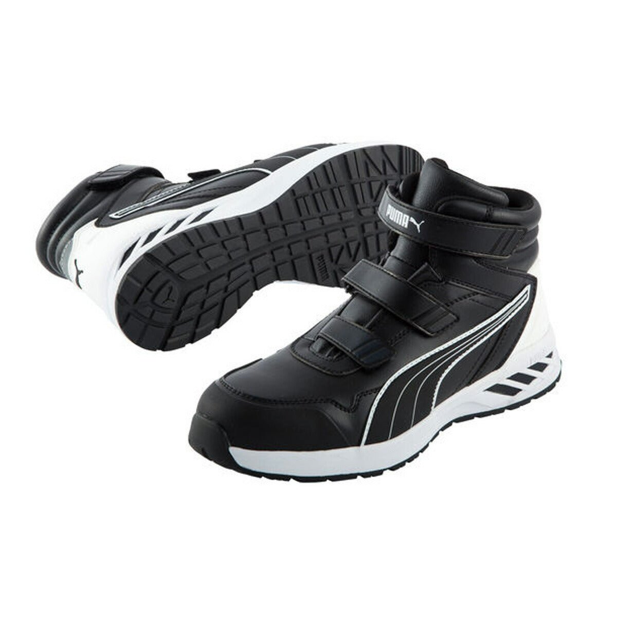 プーマ 安全靴 Rider ライダー 2.0 Mid ミッド シューズ メンズ ブランド 作業靴 保護靴 ワークシューズ スニーカー PUMA セーフティシューズ 衝撃吸収 ミドルカット ワーキング 633520 黒 ブラック 新作 大きいサイズ 有 スポーツ おしゃれ - 【公式】限定ジャージのタケスポ（Limited jersey takespo）
