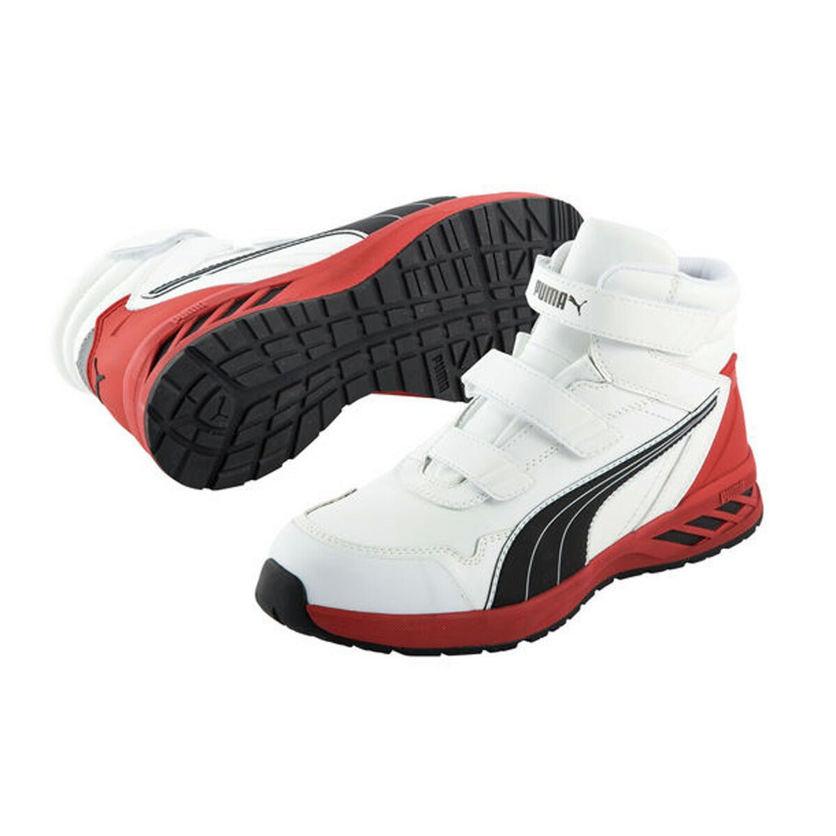 プーマ 安全靴 Rider ライダー 2.0 Mid ミッド シューズ メンズ ブランド 作業靴 保護靴 ワークシューズ スニーカー PUMA セーフティシューズ 衝撃吸収 ミドルカット ワーキング 633530 白 ホワイト 新作 大きいサイズ 有 スポーツ おしゃれ - 【公式】限定ジャージのタケスポ（Limited jersey takespo）