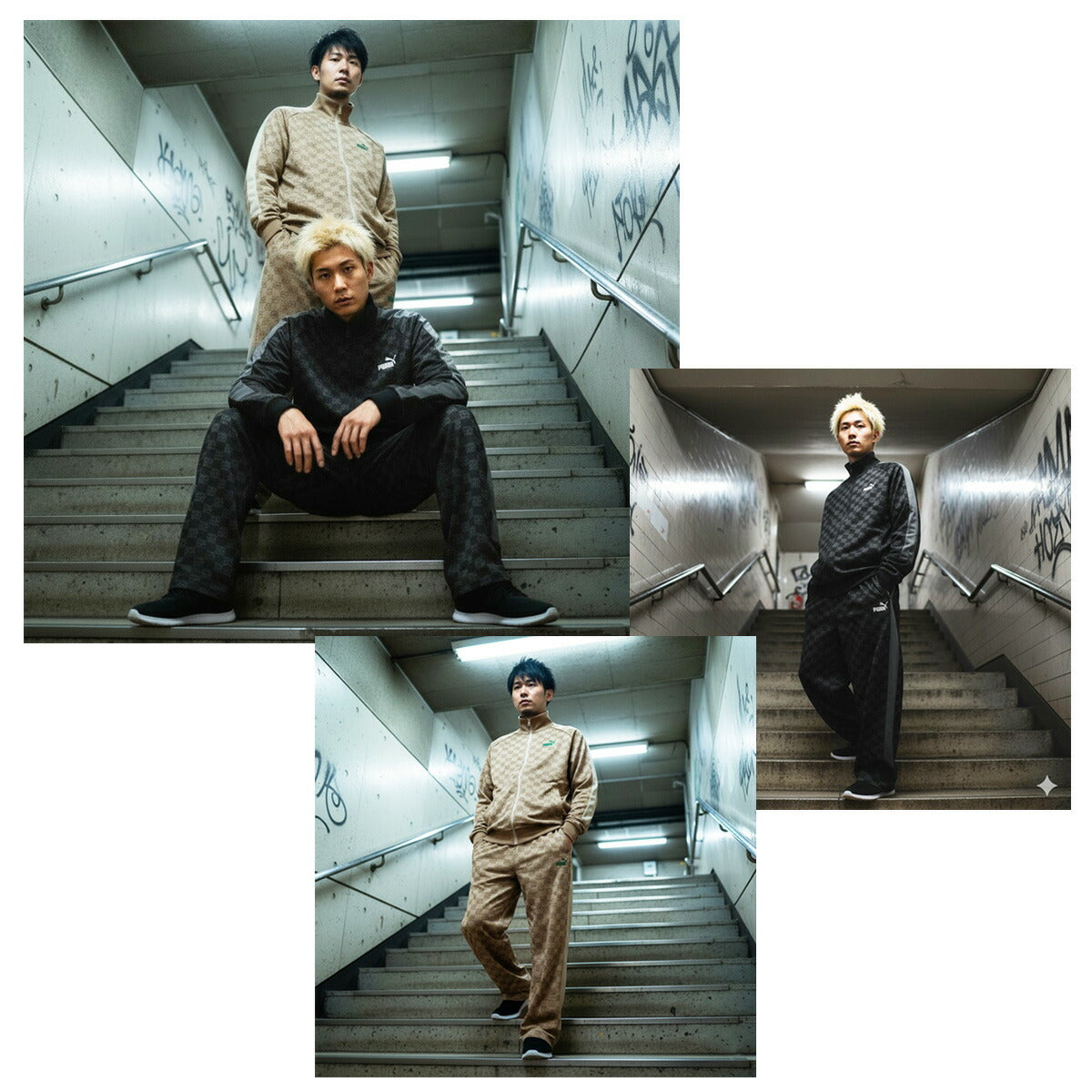 プーマ ジャージ 上下 メンズ CORE HERITAGE コアヘリテージ ブラック ベージュ 680697