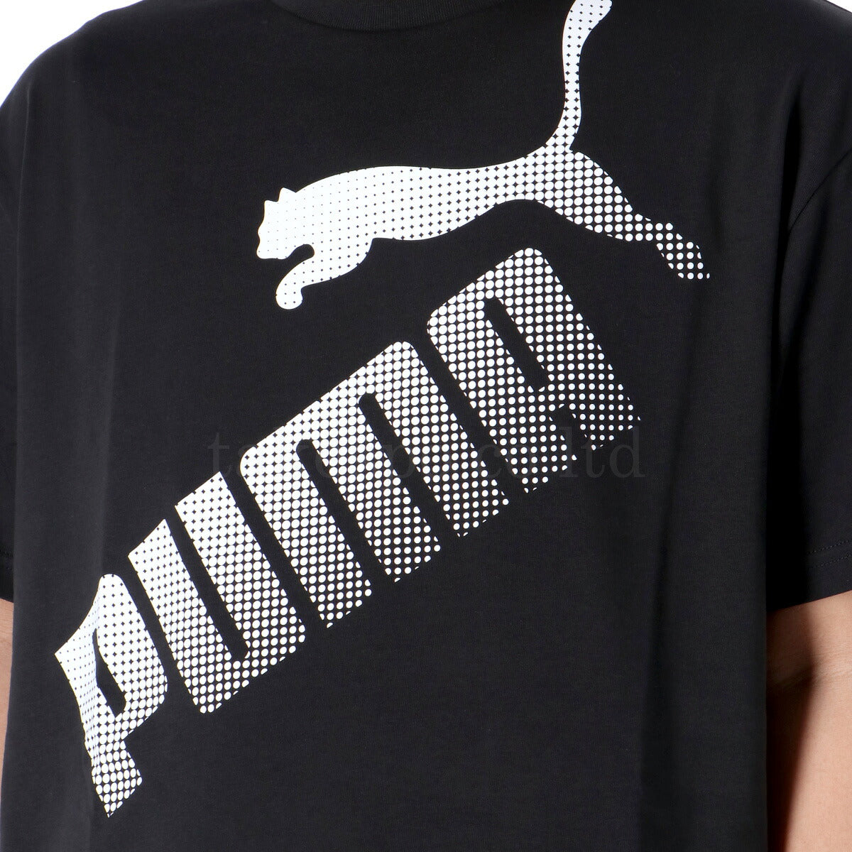 プーマ Tシャツ メンズ ESS MX ブラック ホワイト オレンジ 686860