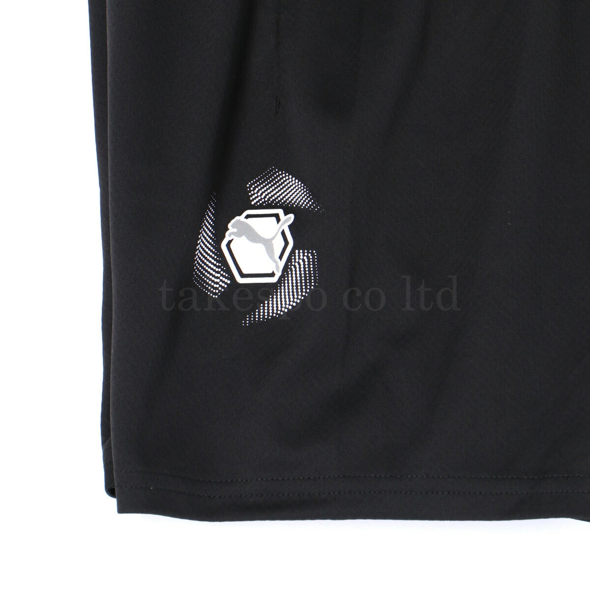 プーマ Tシャツ ハーフパンツ 上下 ジュニア アクティブ スポーツ ブラック イエロー 686981