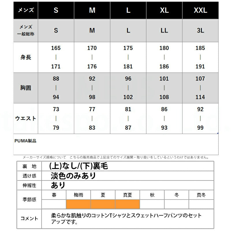 プーマ メンズ Tシャツ ハーフパンツ上下 エッセンシャルズ ESS PUMA アパレル 上下 687695/687684