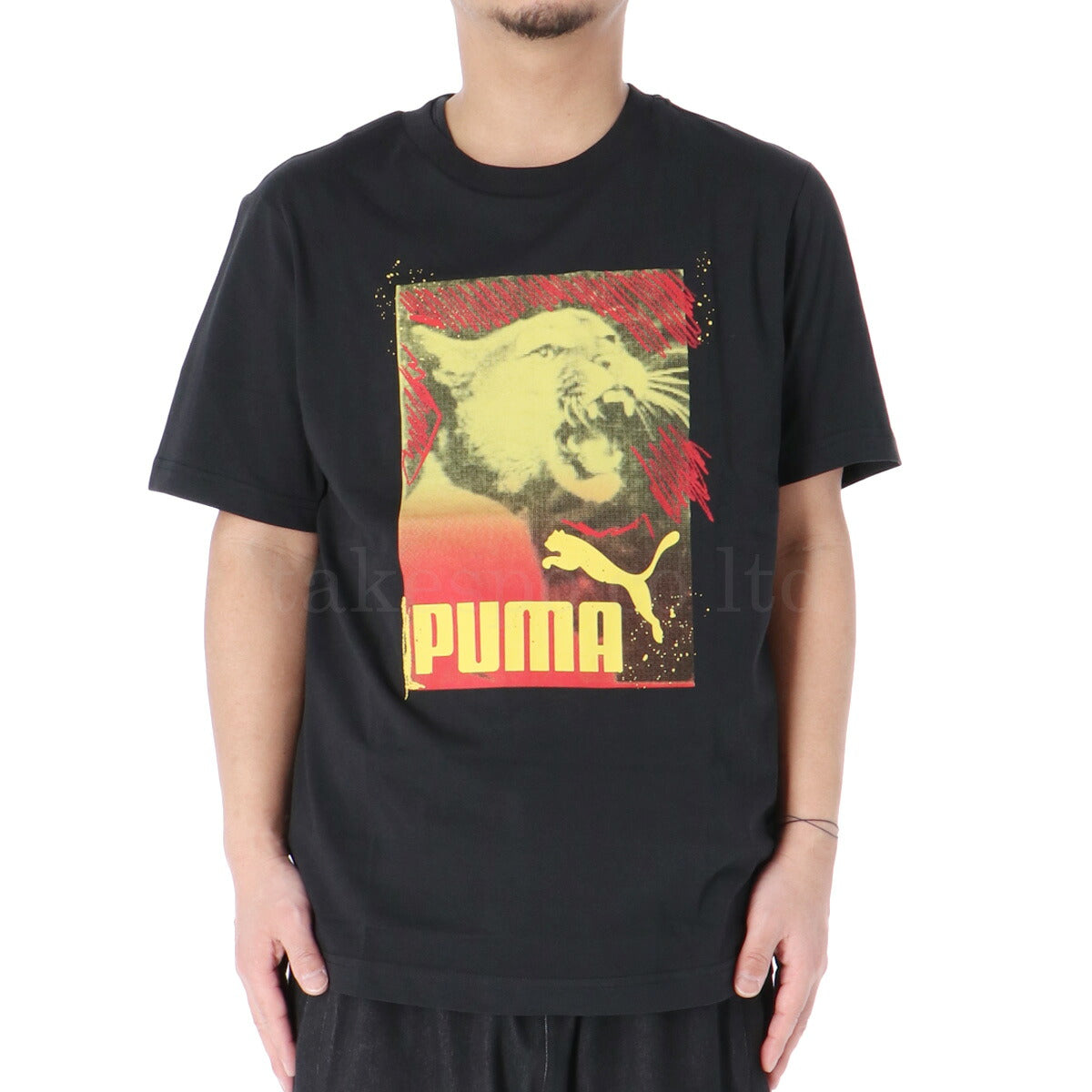 プーマ Tシャツ メンズ グラフィック フォトプリント ブラック ホワイト 687705