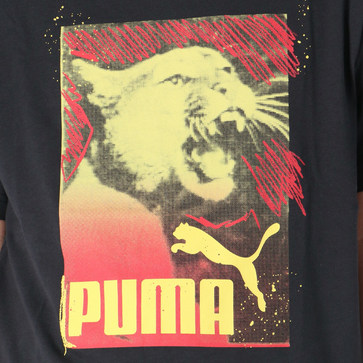プーマ Tシャツ メンズ グラフィック フォトプリント ブラック ホワイト 687705