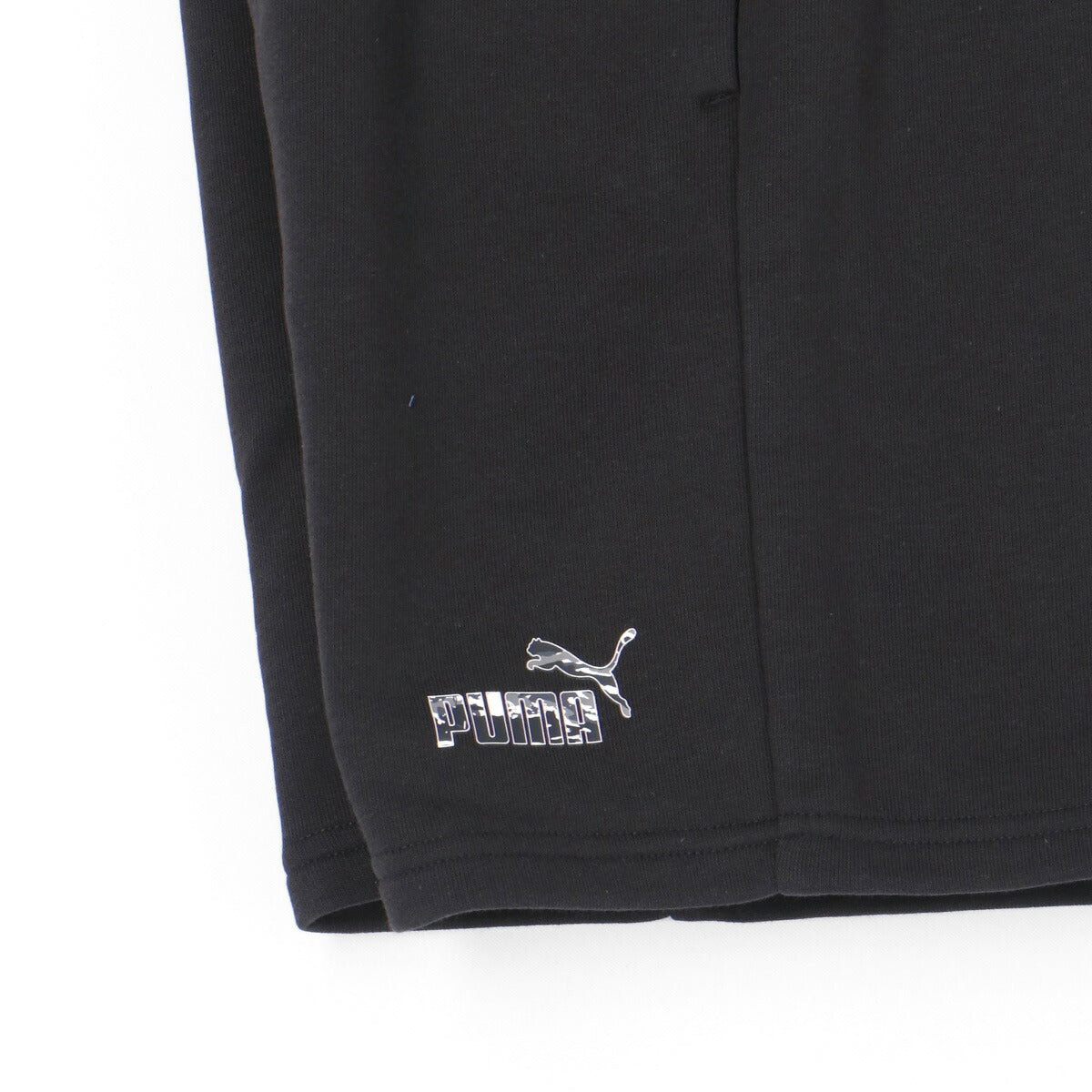 プーマ Tシャツ ハーフパンツ 上下 ジュニア ESS カモ ブラック ホワイト 687816