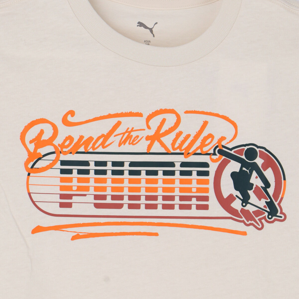 プーマ Tシャツ ジュニア ミッド90S ブラック ホワイト 691177