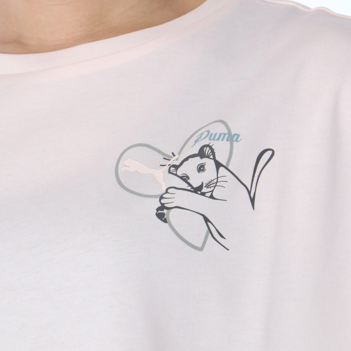 プーマ Tシャツ レディース ブラック ピンク 693698
