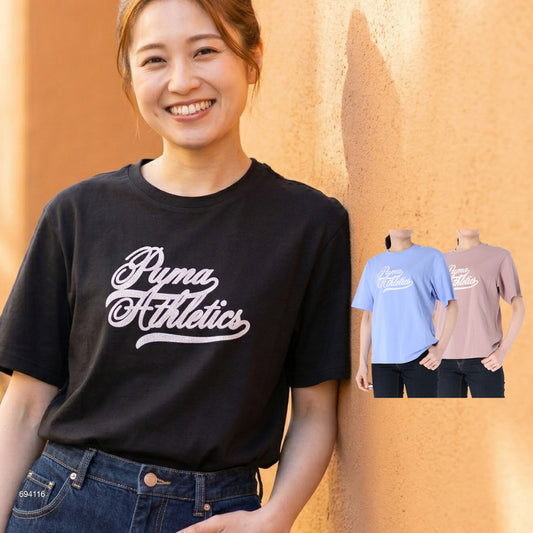プーマ Tシャツ レディース ブラック ブルー ピンク 694116