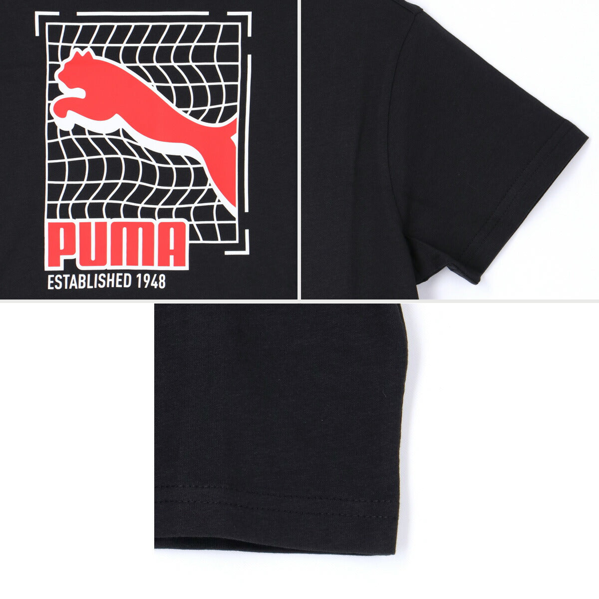 プーマ Tシャツ ハーフパンツ 上下 ジュニア ブラック 694211