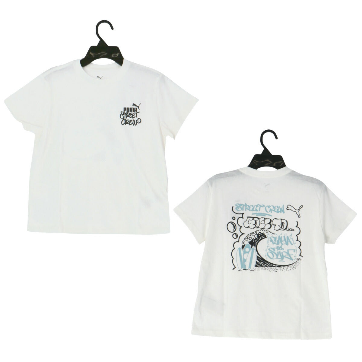 プーマ Tシャツ ハーフパンツ 上下 ジュニア ホワイト 694225