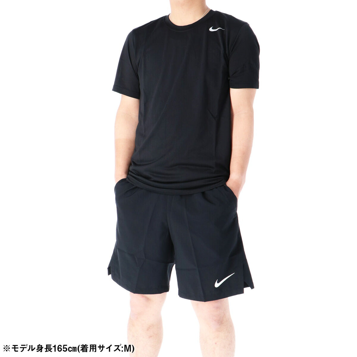 ナイキ Tシャツ ハーフパンツ 上下 メンズ DRI-FIT レジェンド 黒 ブラック 718834