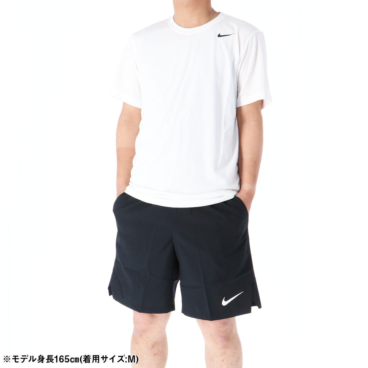 ナイキ Tシャツ ハーフパンツ 上下 メンズ DRI-FIT レジェンド 白 ホワイト 718834