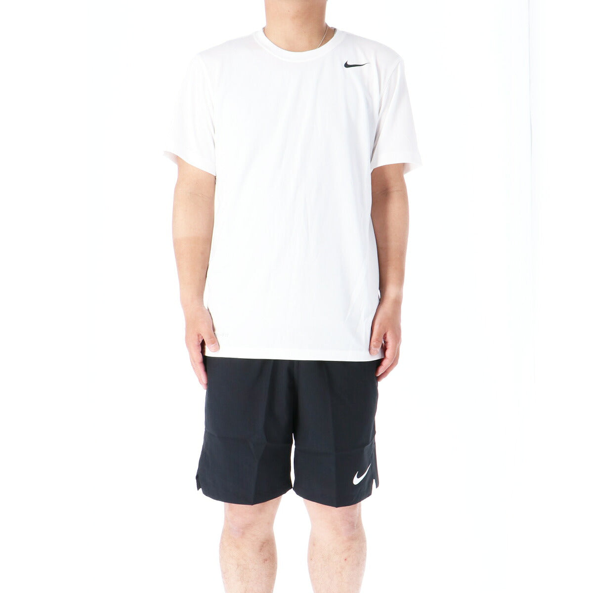 ナイキ Tシャツ ハーフパンツ 上下 メンズ DRI-FIT レジェンド 白 ホワイト 718834
