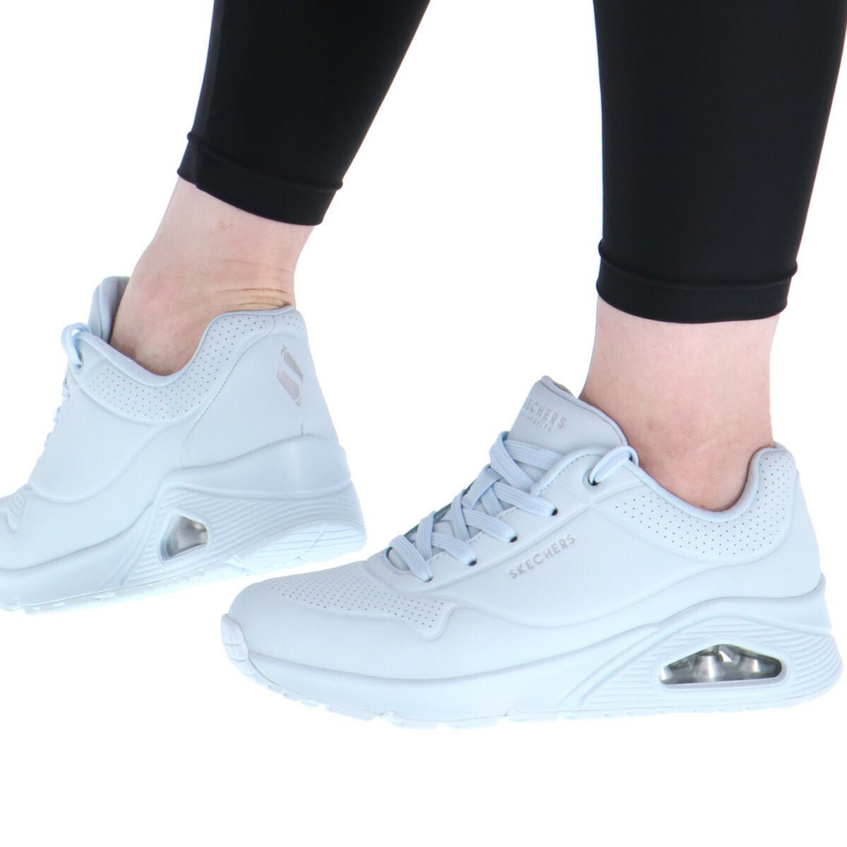 スケッチャーズ ウノ スタンド オン エア シューズ レディース ブランド SKECHERS カジュアル ウォーキング ウェッジフィット 厚底 ローカット クッション エアクッション スニーカー レザー 合皮 73690 あす楽 3ds SALE セール かわいい 大きいサイズ 有 スポーツ おしゃれ - 【公式】限定ジャージのタケスポ（Limited jersey takespo）