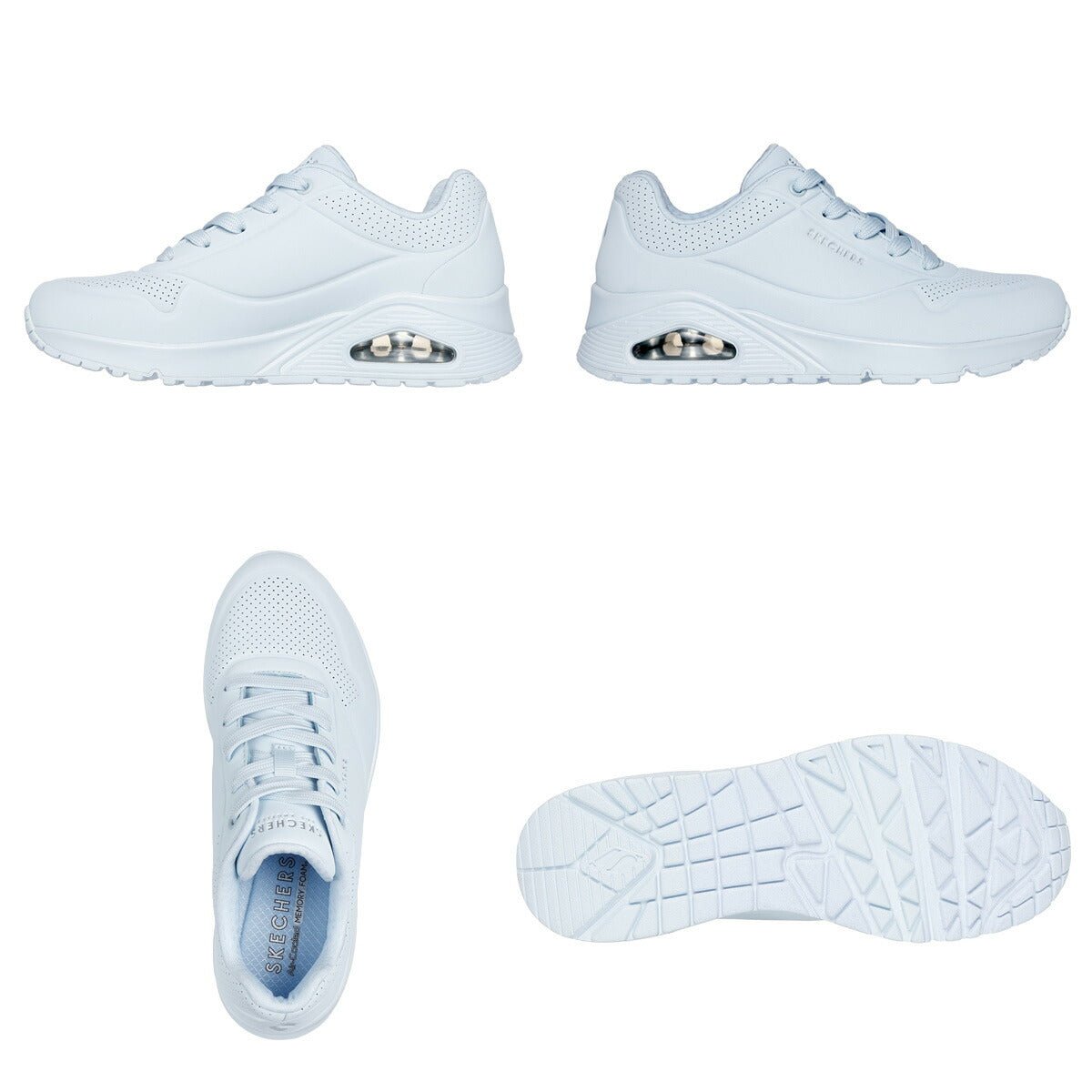 スケッチャーズ ウノ スタンド オン エア シューズ レディース ブランド SKECHERS カジュアル ウォーキング ウェッジフィット 厚底 ローカット クッション エアクッション スニーカー レザー 合皮 73690 あす楽 3ds SALE セール かわいい 大きいサイズ 有 スポーツ おしゃれ - 【公式】限定ジャージのタケスポ（Limited jersey takespo）