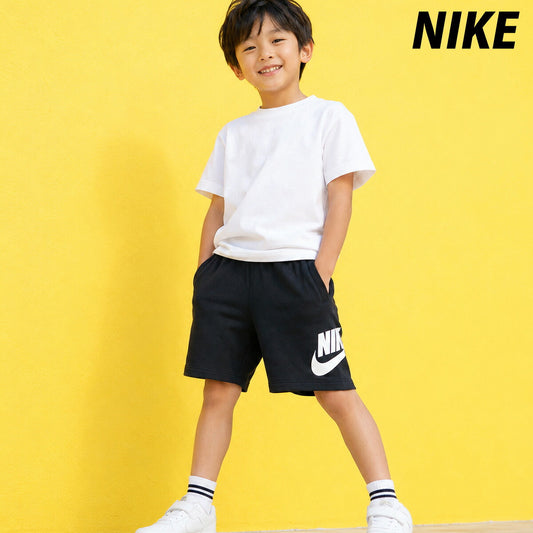 ナイキ ハーフパンツ ジュニア フレンチテリー 黒 ブラック 86L100