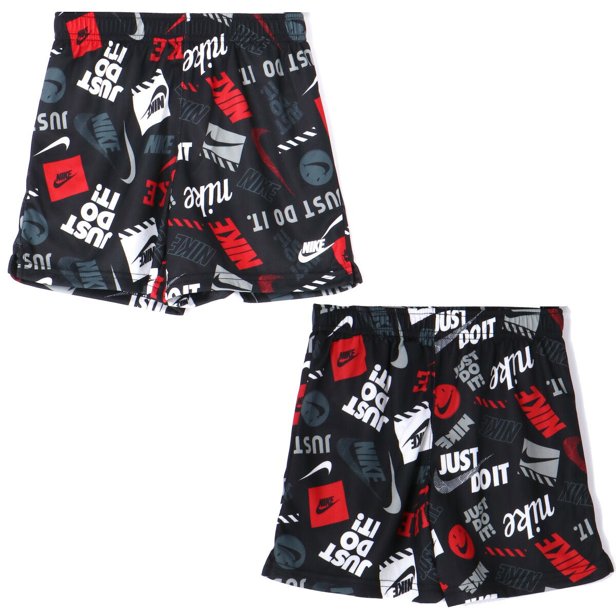 ナイキ NSW Tシャツ ハーフパンツ 上下 セットアップ ジュニア ブランド NIKE 半袖 86N945 023 赤 レッド 新作 上下セット 男 女の子 キッズ 男の子 プラクティスシャツ プラシャツ スポーツウェア