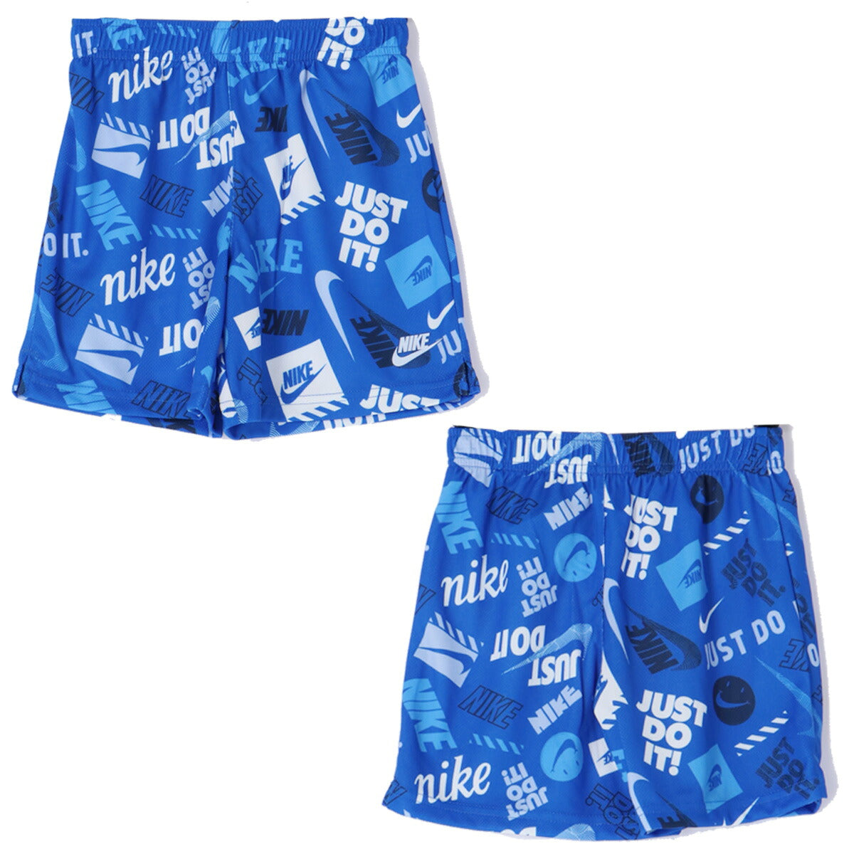 ナイキ NSW Tシャツ ハーフパンツ 上下 セットアップ ジュニア ブランド NIKE 半袖 4才 5才 6才 7才 86N945 U89 青 ブルー 新作 上下セット 男 女の子 キッズ 男の子 プラクティスシャツ プラシャツ