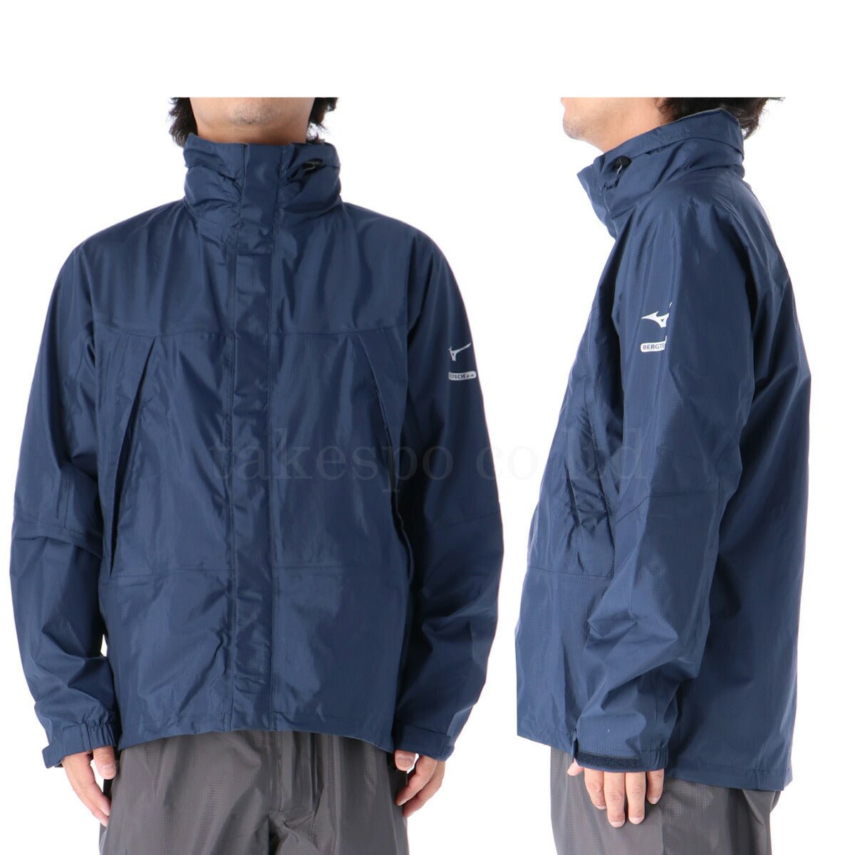 ミズノ ベルグテックEX レインコート 上下 セットアップ メンズ ブランド Mizuno フード付き（収納式） レインウェア 登山 ハイキング はっ水 A2MG8A01 定番 上下セット 大きいサイズ 有 スポーツウェア トレーニングウェア スポーツ おしゃれ - 【公式】限定ジャージのタケスポ（Limited jersey takespo）