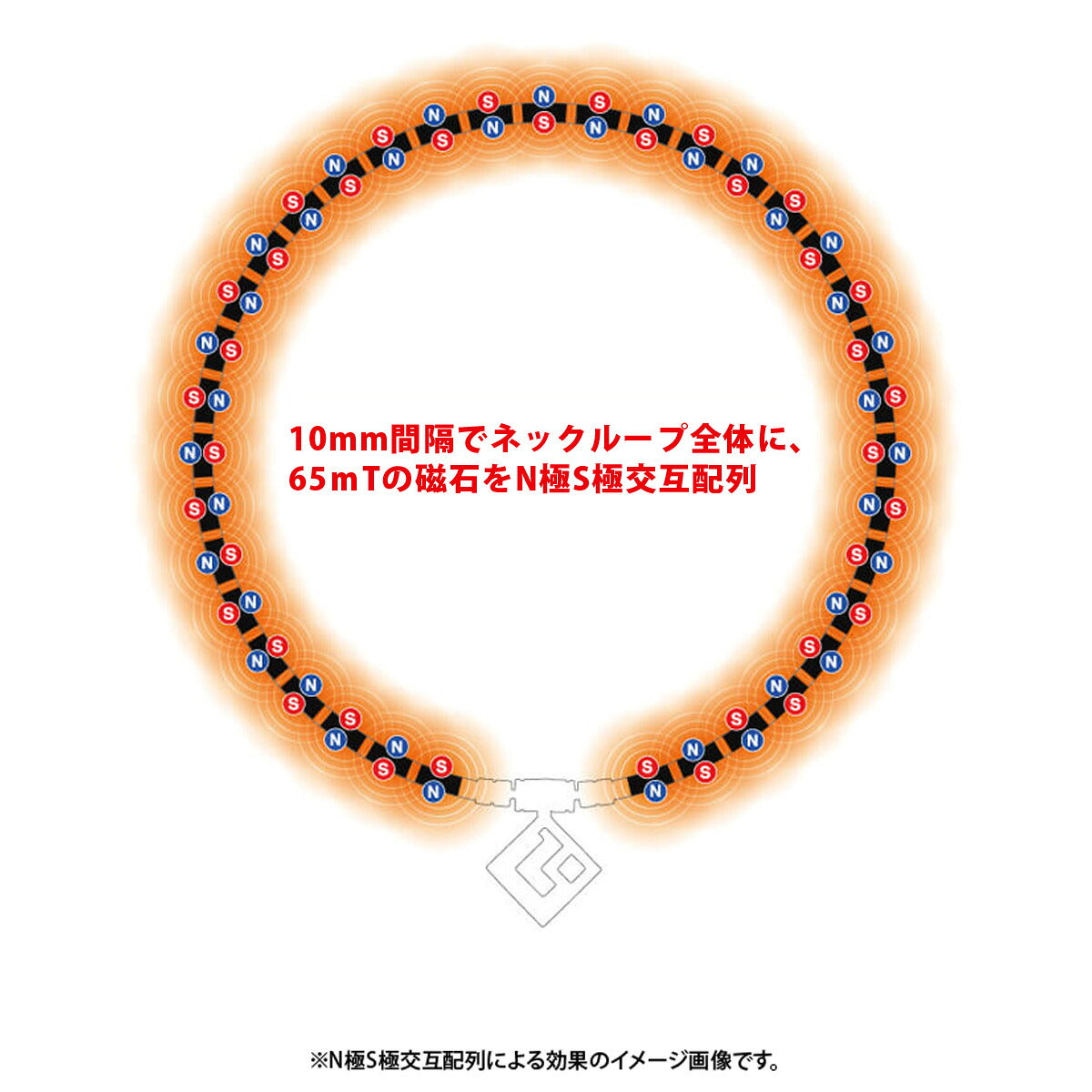 コラントッテ 磁気ネックレス メンズ レディース TAO ネックレス α ARAN クラシックゴールド 金色 ゴールド ABARD5