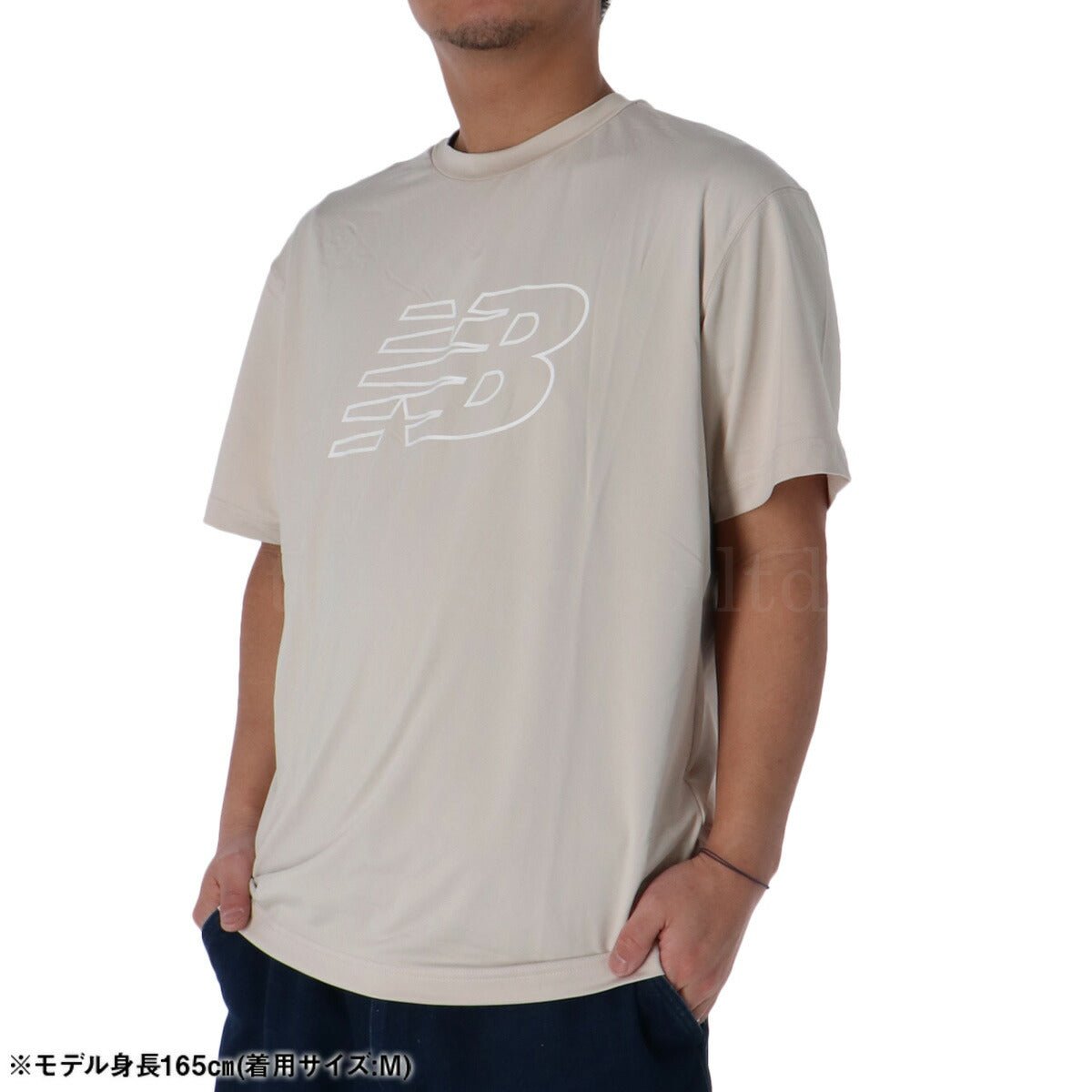 ニューバランス 半袖 吸汗 速乾 フライングロゴ Tシャツ メンズ ブランド newbalance 薄手 ドライ ロゴ AMT51510 TWF 3ds 薄茶色 ベージュ SALE セール 大きいサイズ 有 スポーツウェア トレーニングウェア スポーツ おしゃれ - 【公式】限定ジャージのタケスポ（Limited jersey takespo）