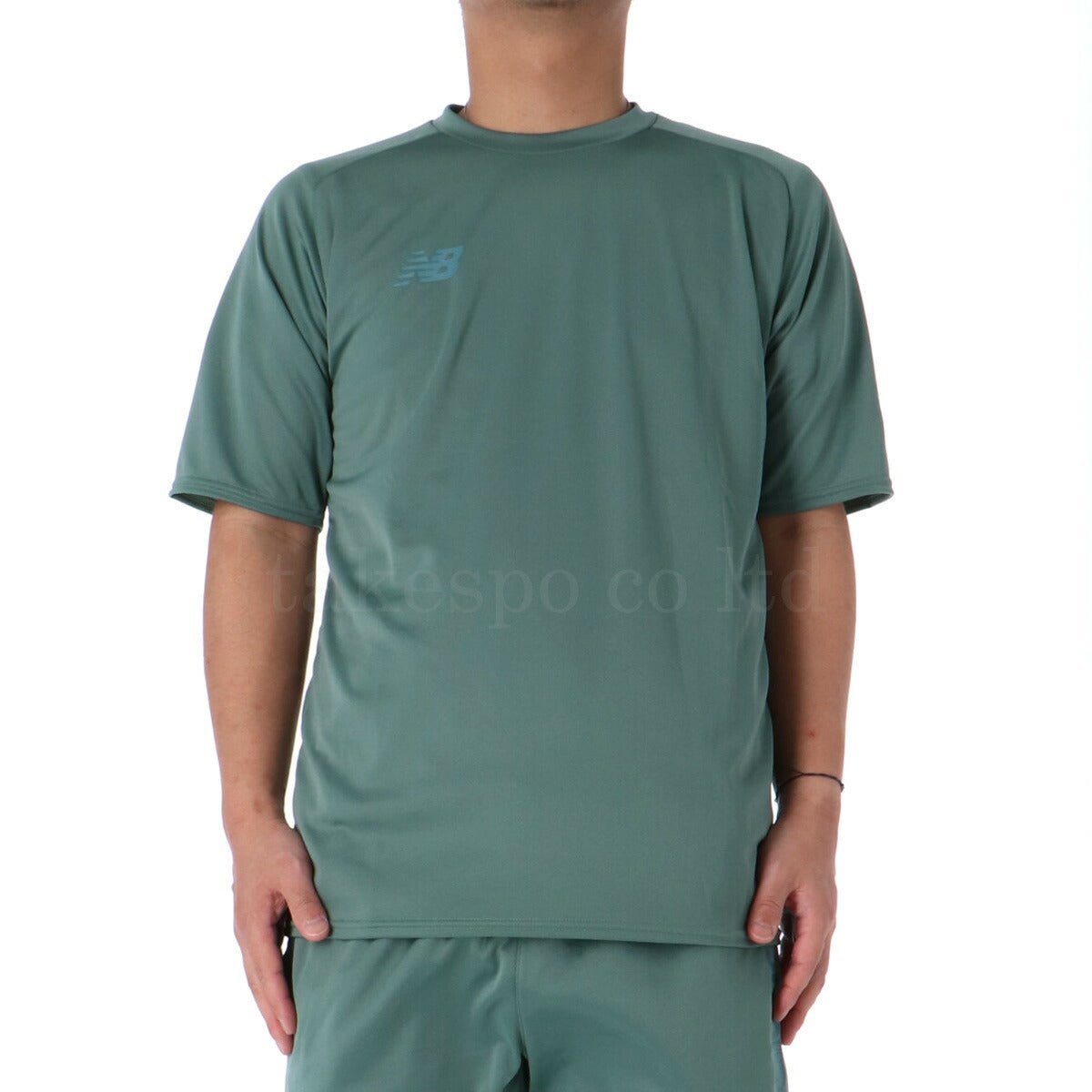 ニューバランス 半袖 吸汗 速乾 ショートスリーブ Tシャツ メンズ ブランド newbalance サイドロゴ AMT55211 DKJ 3ds 緑 グリーン 半額 大きいサイズ 有 プラクティスシャツ プラシャツ スポーツウェア トレーニングウェア ドライ スポーツ おしゃれ - 【公式】限定ジャージのタケスポ（Limited jersey takespo）