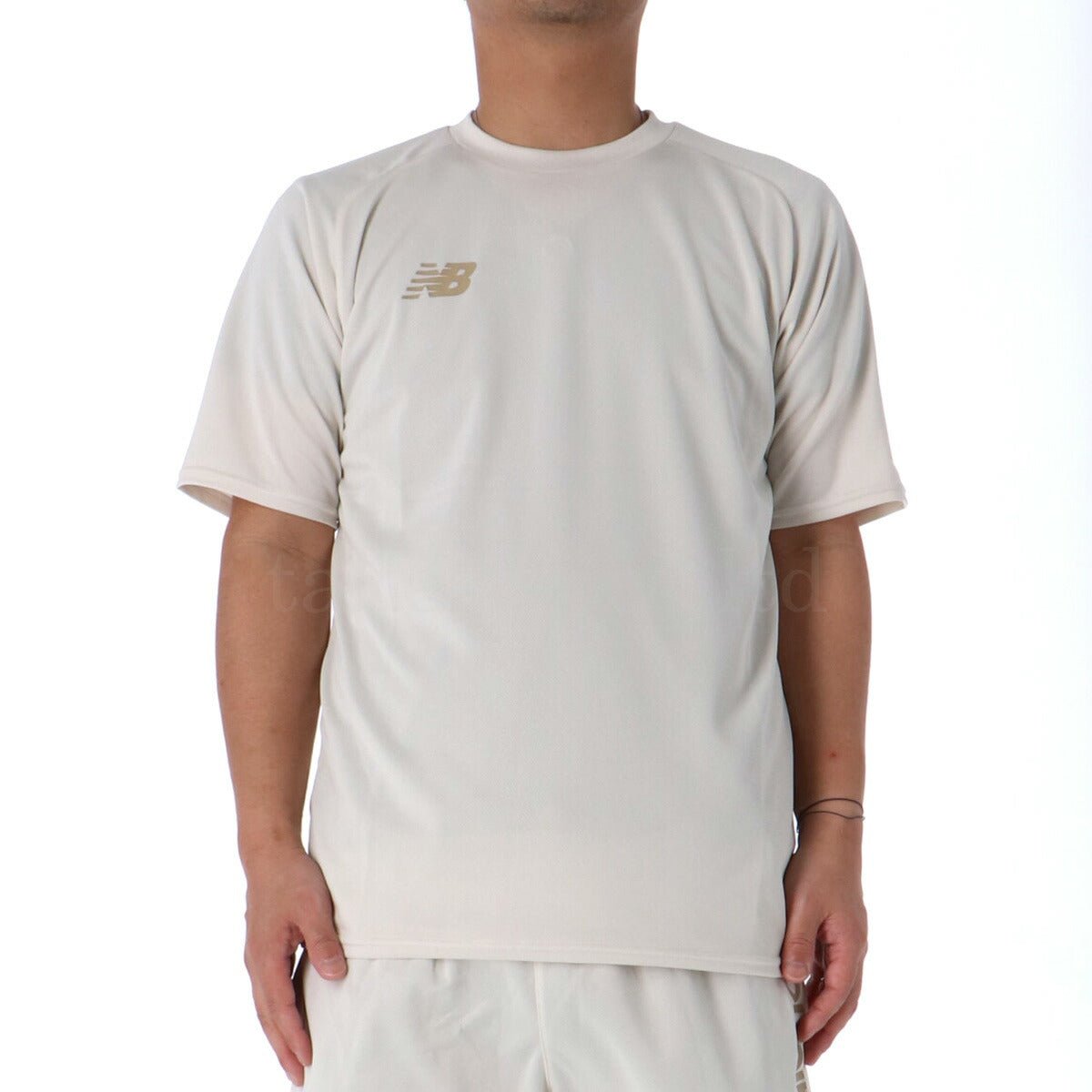 ニューバランス 半袖 吸汗 速乾 ショートスリーブ Tシャツ メンズ ブランド newbalance サイドロゴ AMT55211 LIN 3ds 薄茶色 ベージュ 半額 大きいサイズ 有 プラクティスシャツ プラシャツ スポーツウェア トレーニングウェア ドライ スポーツ おしゃれ - 【公式】限定ジャージのタケスポ（Limited jersey takespo）