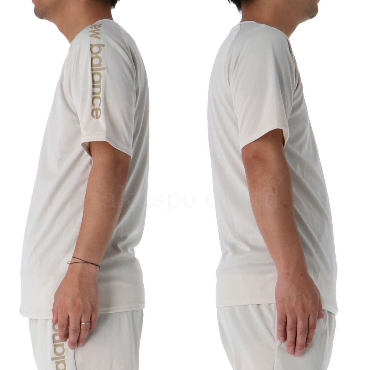 ニューバランス 半袖 吸汗 速乾 ショートスリーブ Tシャツ メンズ ブランド newbalance サイドロゴ AMT55211 LIN 3ds 薄茶色 ベージュ 半額 大きいサイズ 有 プラクティスシャツ プラシャツ スポーツウェア トレーニングウェア ドライ スポーツ おしゃれ - 【公式】限定ジャージのタケスポ（Limited jersey takespo）