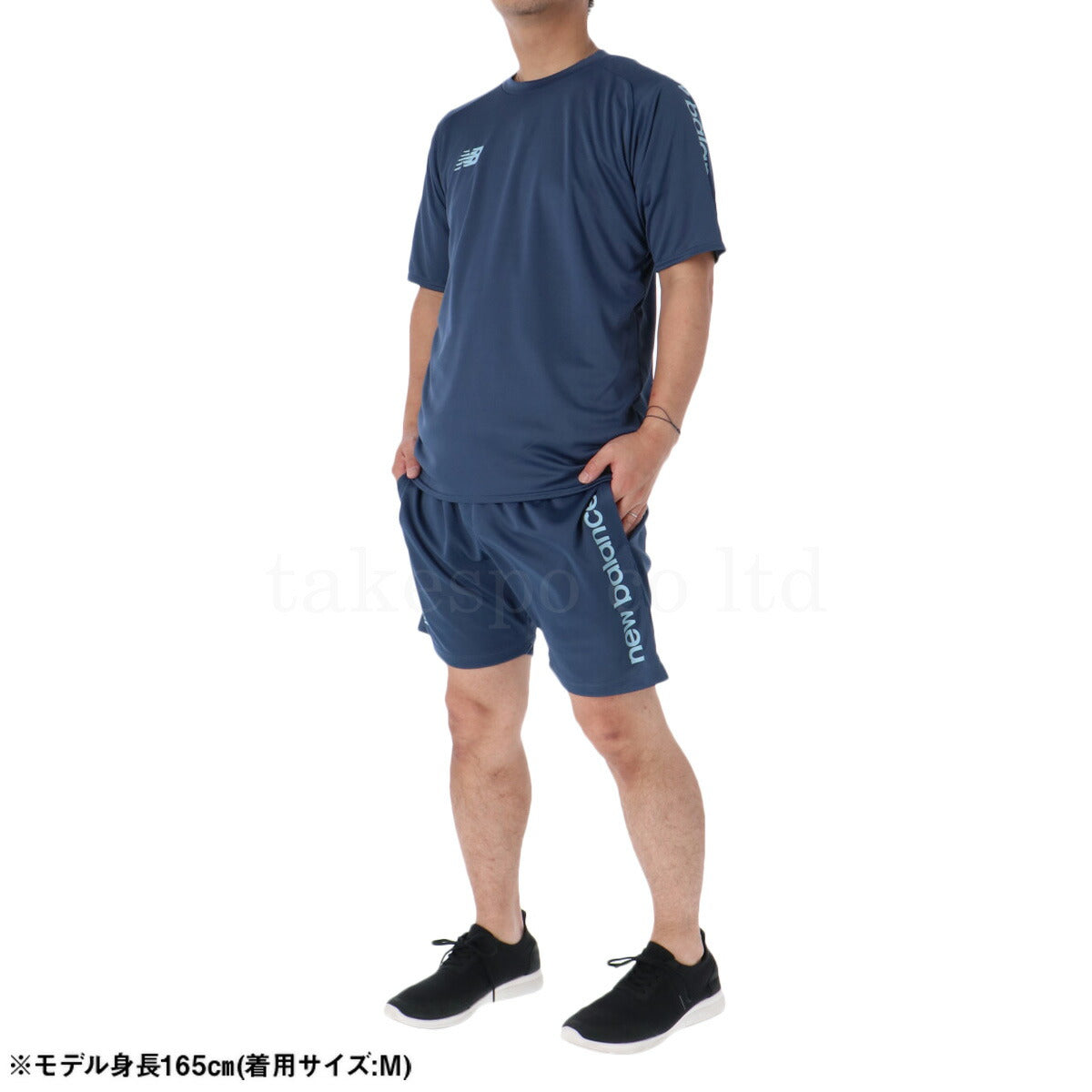 ニューバランス メンズ Tシャツ ハーフパンツ上下 Black Out Fun & Play Edition newbalance アパレル 上下 AMT55211/AMS55201