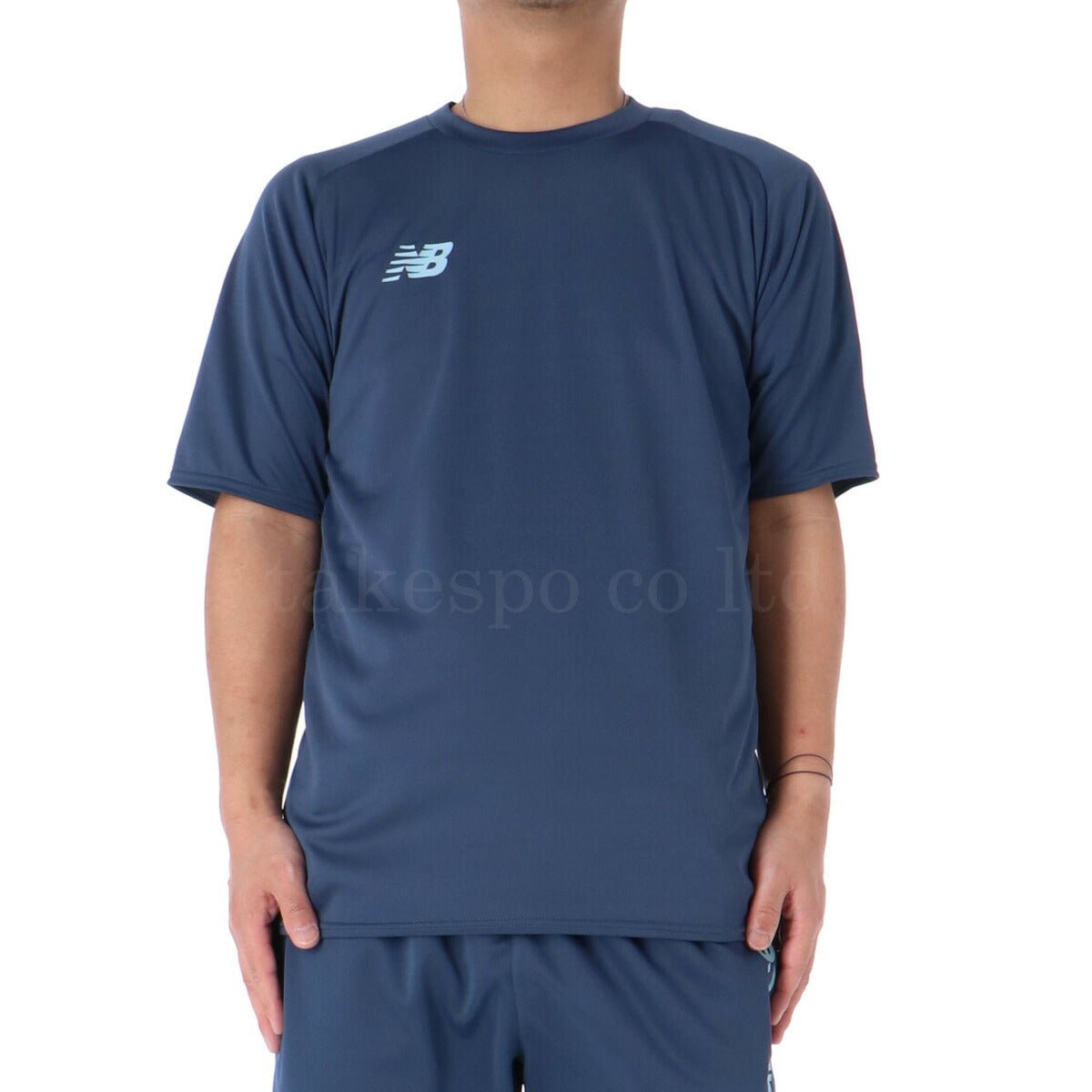 ニューバランス 半袖 吸汗 速乾 ショートスリーブ Tシャツ メンズ ブランド newbalance サイドロゴ AMT55211 VTI 3ds 紺 ネイビー 半額 大きいサイズ 有 プラクティスシャツ プラシャツ スポーツウェア トレーニングウェア ドライ スポーツ おしゃれ - 【公式】限定ジャージのタケスポ（Limited jersey takespo）