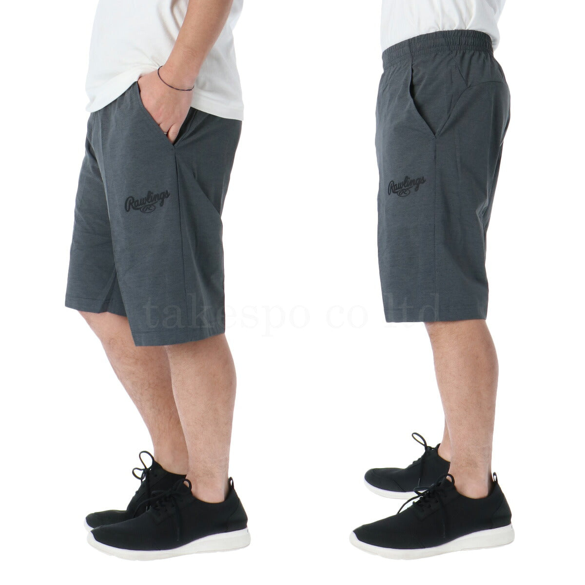 ローリングス Tシャツ ハーフパンツ 上下 メンズ ブラックレーベル BLACK LABEL ブラック ネイビー AOS12S03