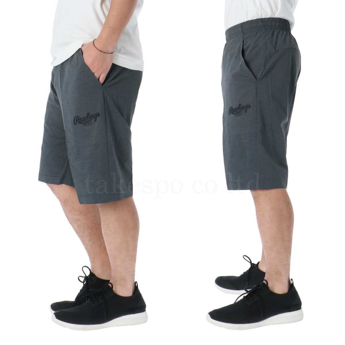 ローリングス Tシャツ ハーフパンツ 上下 メンズ ブラックレーベル BLACK LABEL ブラック ネイビー AOS12S03