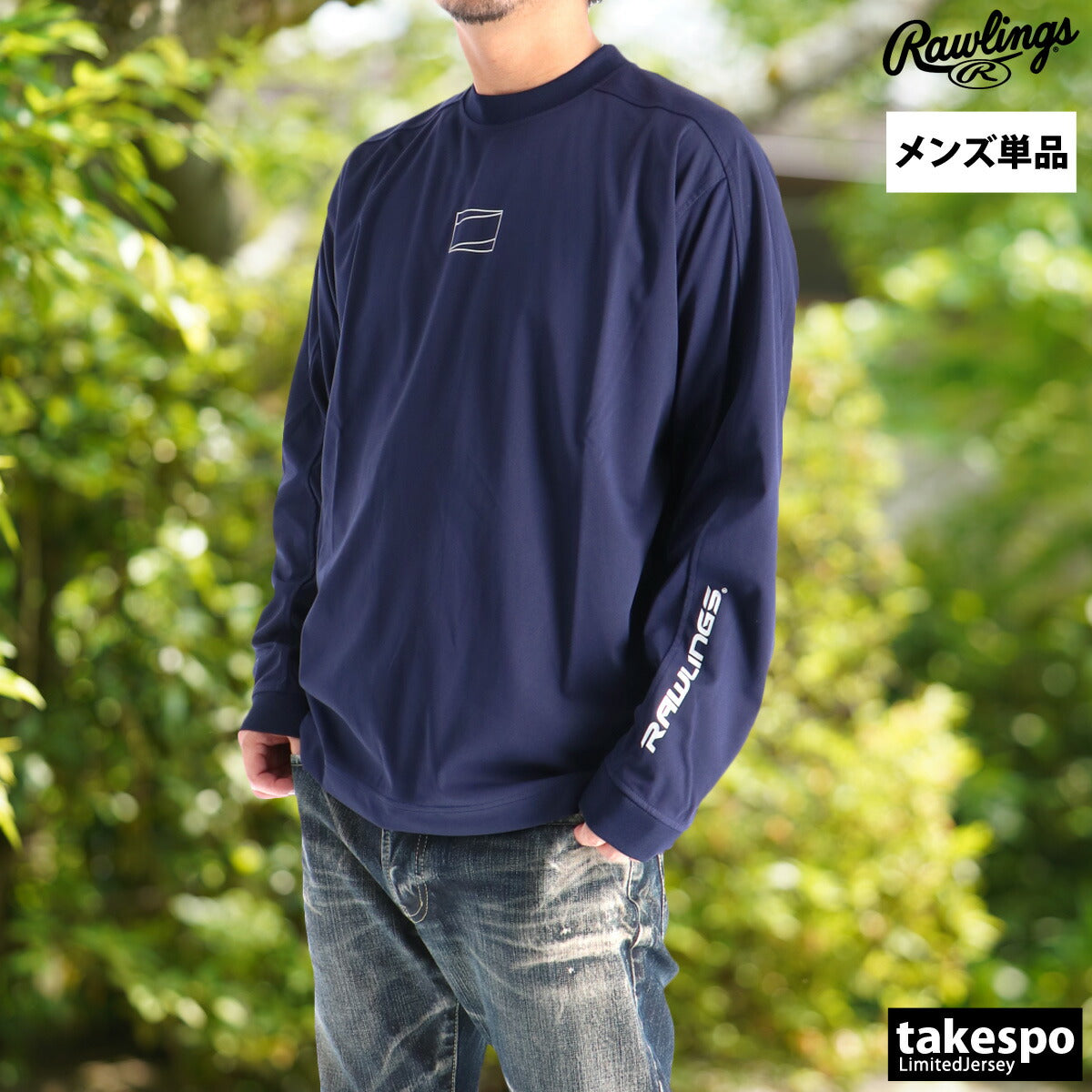 ローリングス Tシャツ メンズ ブラック ネイビー ホワイト AOS15F02