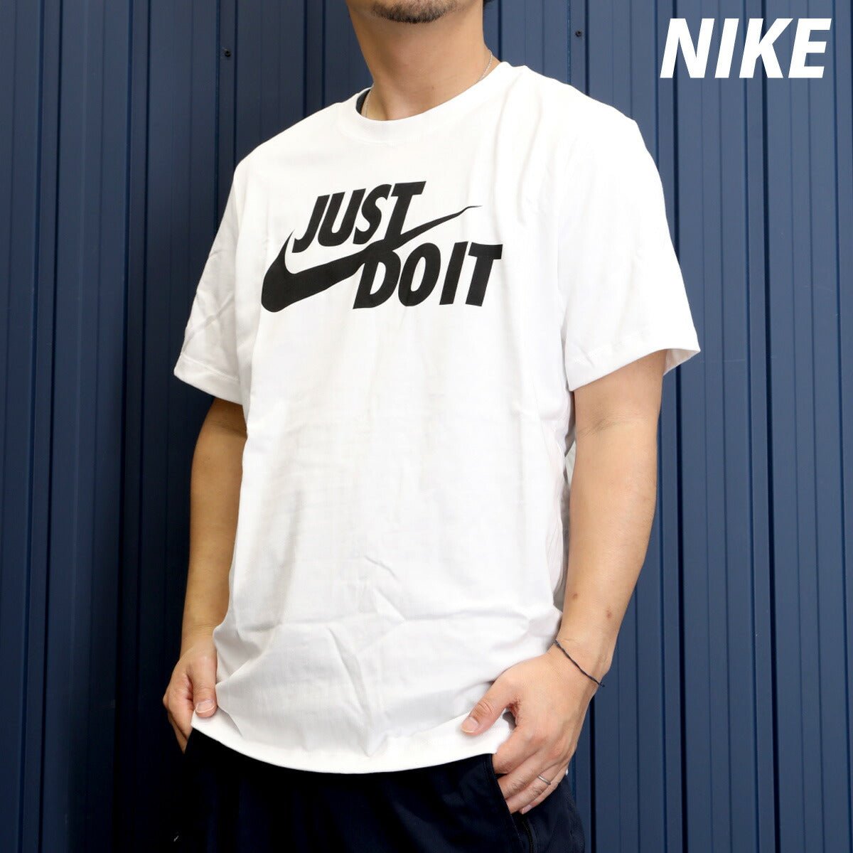 ナイキ 半袖 スポーツウェア Tシャツ メンズ ブランド NIKE 綿100% JUST DO IT スウッシュ AR5007 100 白 ホワイト 新作 大きいサイズ 有 トレーニングウェア スポーツ おしゃれ - 【公式】限定ジャージのタケスポ（Limited jersey takespo）