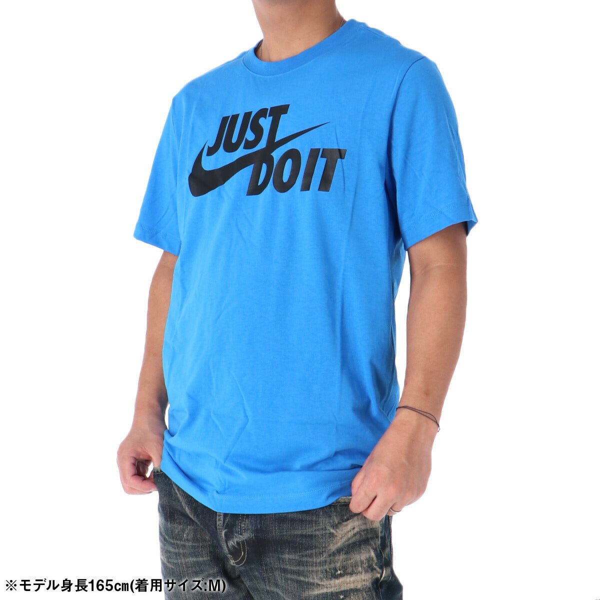 ナイキ 半袖 スポーツウェア Tシャツ メンズ ブランド NIKE 綿100% JUST DO IT スウッシュ AR5007 436 青 ブルー 新作 大きいサイズ 有 トレーニングウェア スポーツ おしゃれ - 【公式】限定ジャージのタケスポ（Limited jersey takespo）