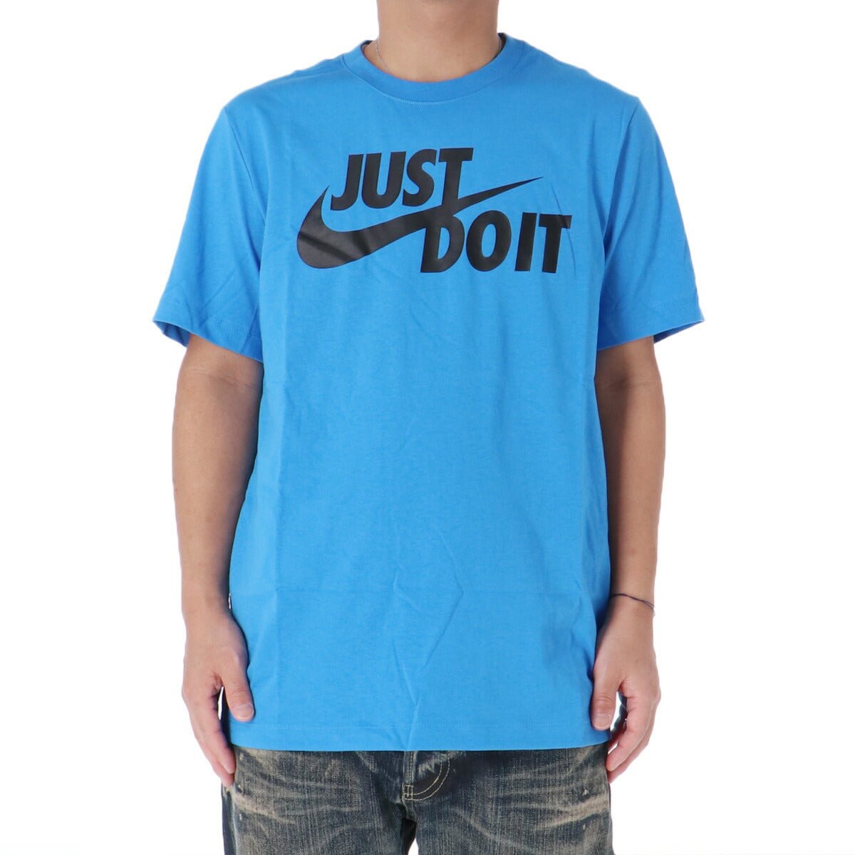 ナイキ 半袖 スポーツウェア Tシャツ メンズ ブランド NIKE 綿100% JUST DO IT スウッシュ AR5007 436 青 ブルー 新作 大きいサイズ 有 トレーニングウェア スポーツ おしゃれ - 【公式】限定ジャージのタケスポ（Limited jersey takespo）