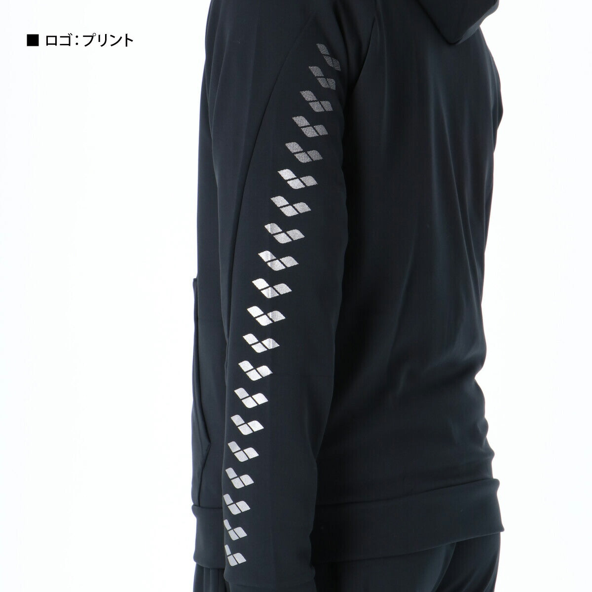 アリーナ スウェットパーカー メンズ チーム ブラック グレー AS6SSW30U