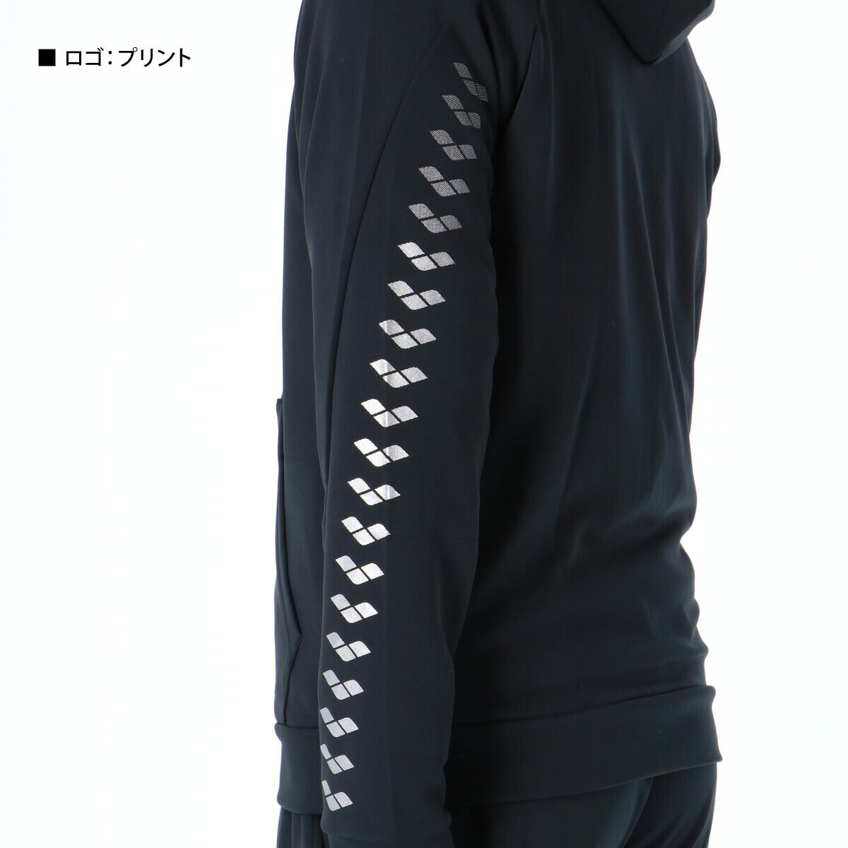 アリーナ スウェットパーカー メンズ チーム ブラック グレー AS6SSW30U