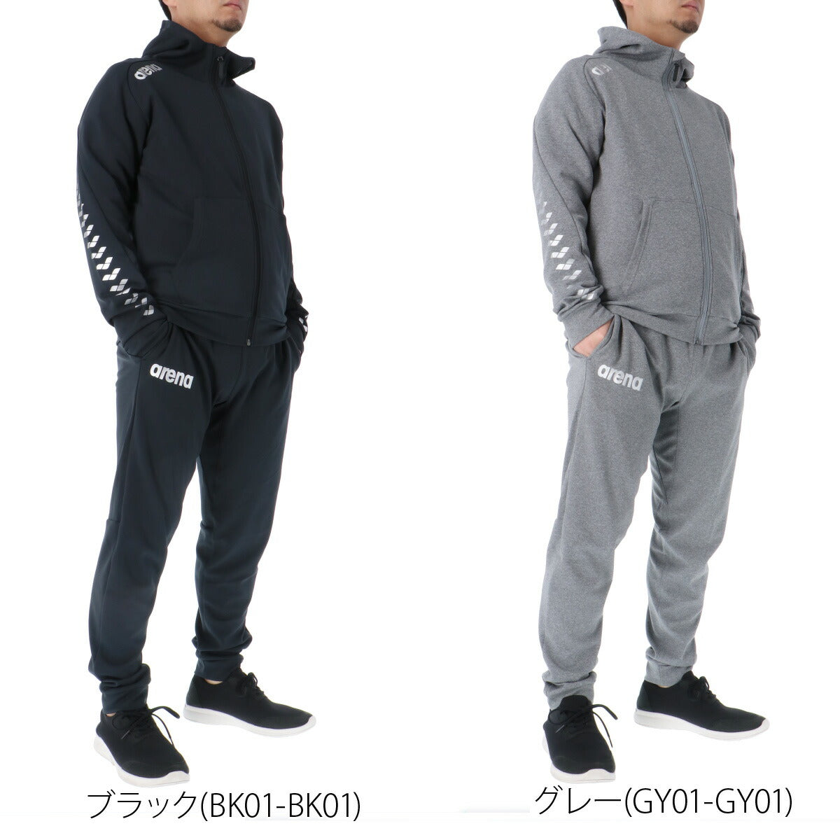 アリーナ スウェット 上下 メンズ チーム ブラック グレー AS6SSW31U