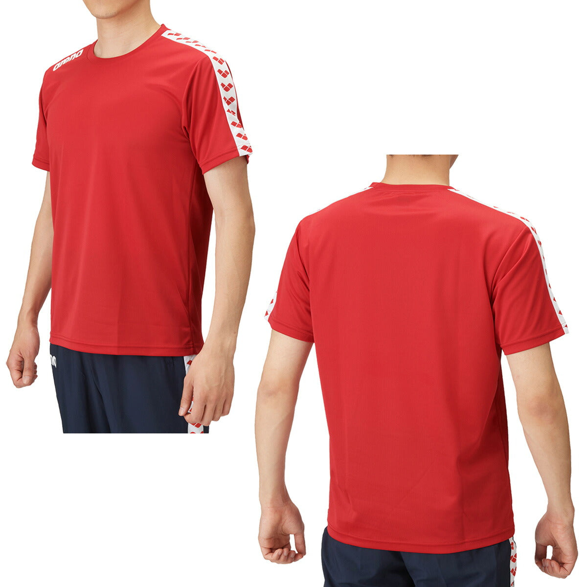 アリーナ Tシャツ メンズ チーム ブラック ホワイト ネイビー ブルー レッド ASS4HTU010