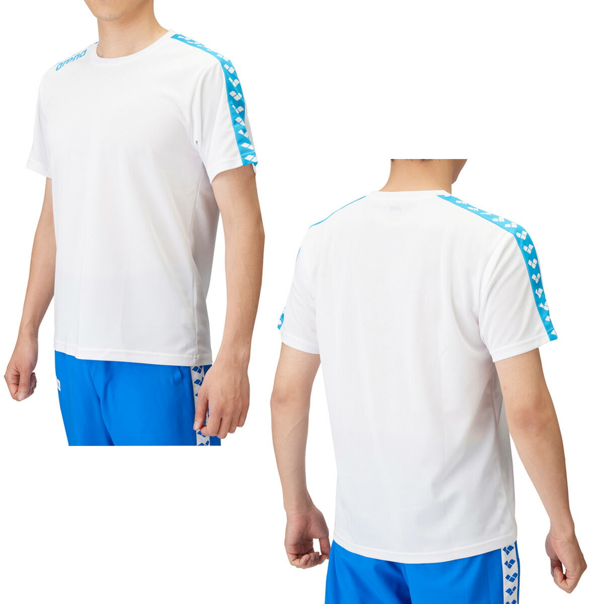 アリーナ Tシャツ メンズ チーム ブラック ホワイト ネイビー ブルー レッド ASS4HTU010