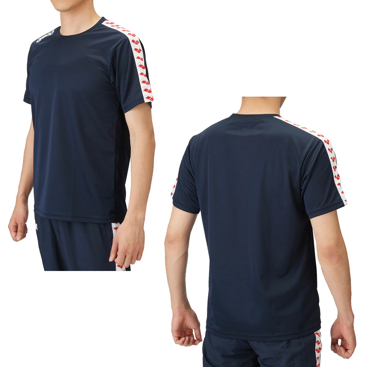 アリーナ Tシャツ メンズ チーム ブラック ホワイト ネイビー ブルー レッド ASS4HTU010