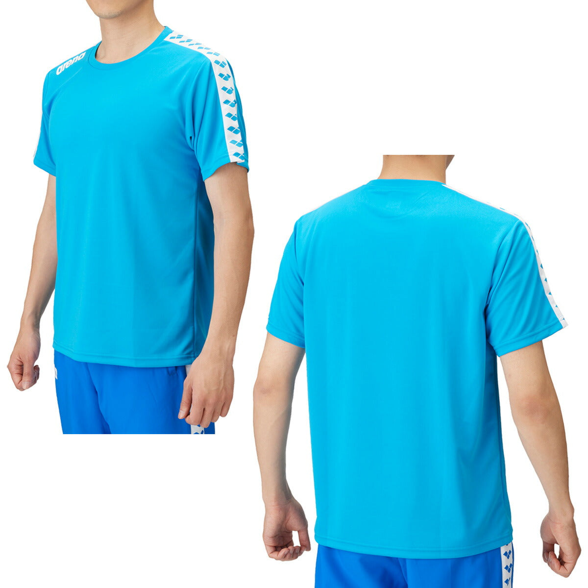 アリーナ Tシャツ メンズ チーム ブラック ホワイト ネイビー ブルー レッド ASS4HTU010