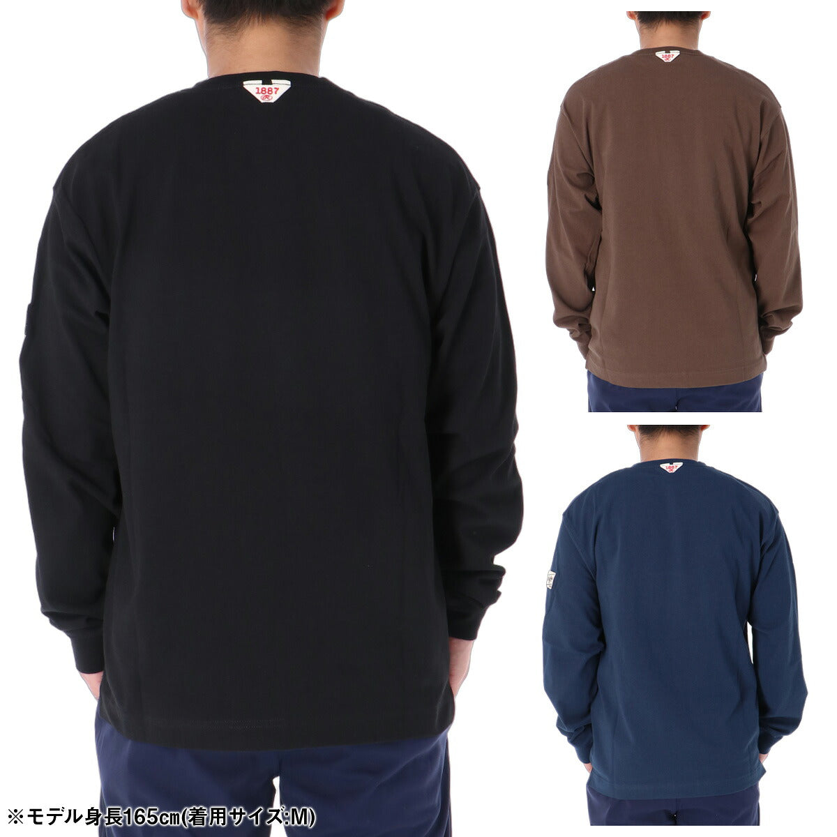 ロンT 長袖Tシャツ メンズ ブランド ローリングス スポーツ Tシャツ ロンティー ロングTシャツ 長袖 Rawlings コットン100% 綿100% 黒 ヘビーウェイト AST16F11 ブラック ブラウン ネイビー 大きいサイズ 有