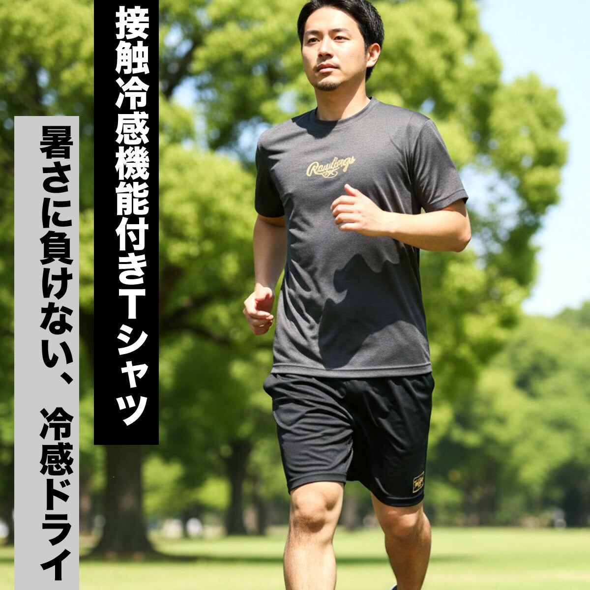 ローリングス Tシャツ ハーフパンツ 上下 メンズ ブラック ネイビー ピンク グリーン AST16S02